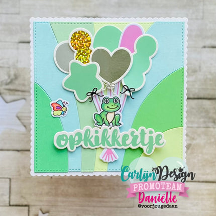 CarlijnDesign Snijmallen Vierkant regenboog CDSN-0303
