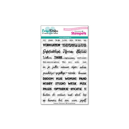 CarlijnDesign Stempels Verhuisd 1 CDST-0137