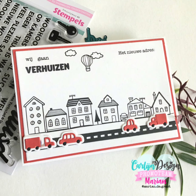 CarlijnDesign Stempels Verhuisd 2 CDST-0138