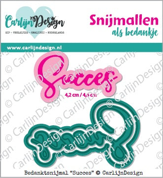 CarlijnDesign Succes exclusieve bedanksnijmal CDBS-0011