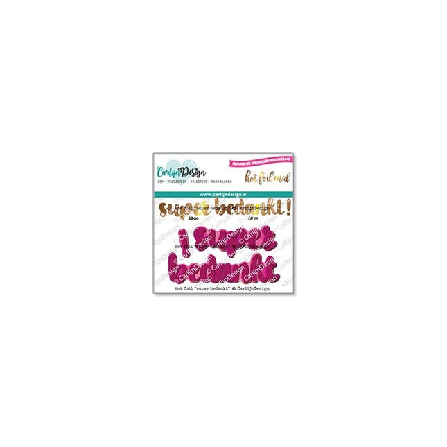 CarlijnDesign super bedankt hot foil CDHF-0035