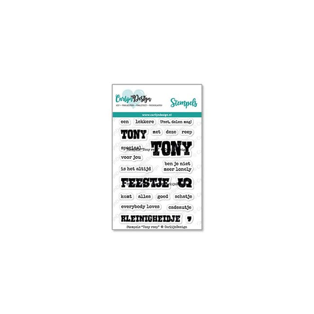 CarlijnDesign Tony reep stempels CDST-0097