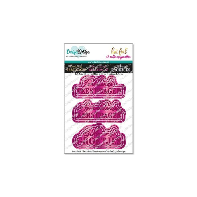 CarlijnDesign Twinkel kerstwensen hot foil CDHF-0039
