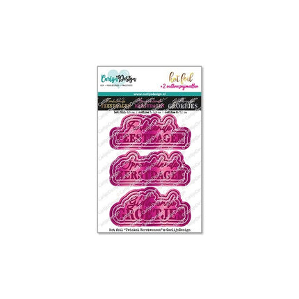 CarlijnDesign Twinkel kerstwensen hot foil CDHF-0039