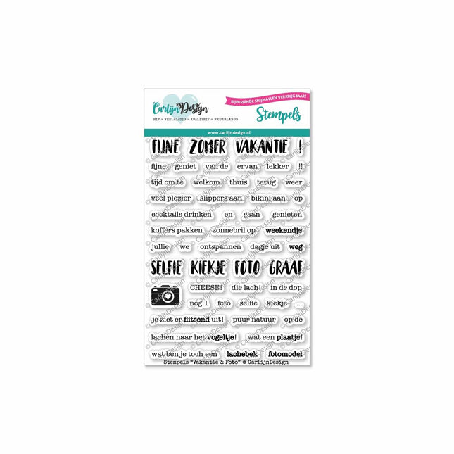 CarlijnDesign Vakantie & Foto stempels CDST-0031