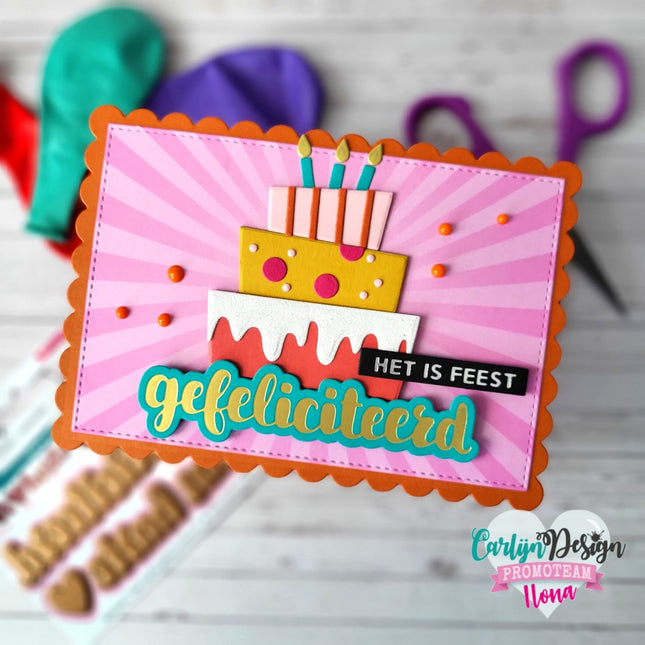 CarlijnDesign Van harte gefeliciteerd hot foil CDHF-0027