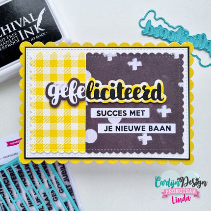 CarlijnDesign Van harte gefeliciteerd snijmallen CDSN-0217