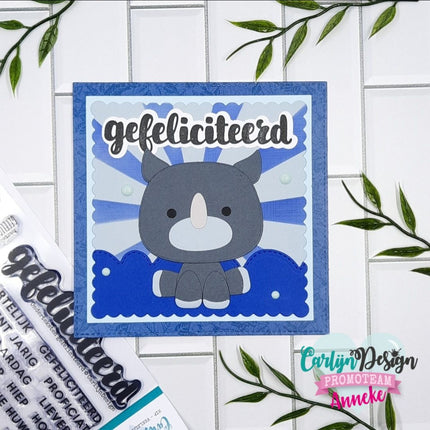 CarlijnDesign Van harte gefeliciteerd snijmallen CDSN-0217