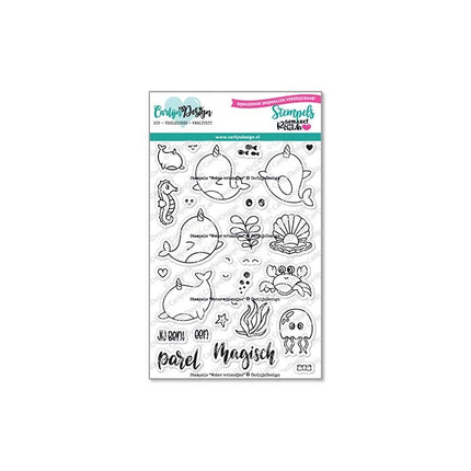 CarlijnDesign Water vriendjes stempels - Rowena CDST-0123