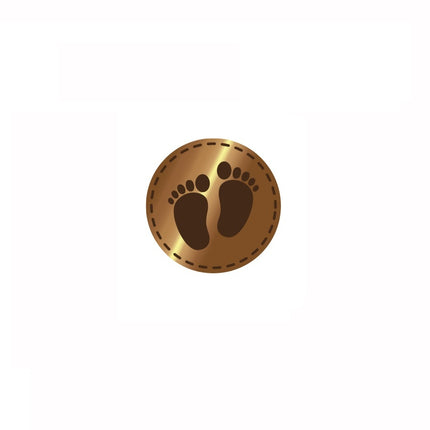 CarlijnDesign Waxzegel 9 Baby voetjes CDWX-0021