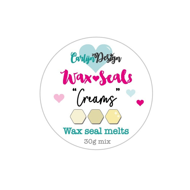 CarlijnDesign Waxzegel melts Creams CDWX-0064