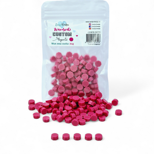 CarlijnDesign Waxzegel melts Custom Magenta CDWX-0070