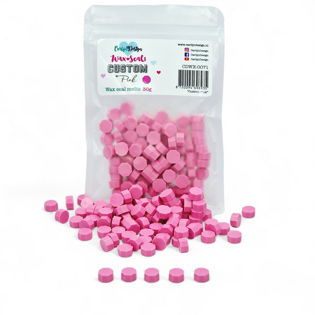 CarlijnDesign Waxzegel melts Custom Pink CDWX-0071