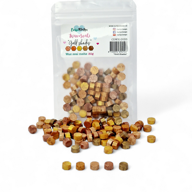 CarlijnDesign Waxzegel melts Gold shades CDWX-0005