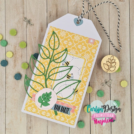 CarlijnDesign Waxzegel melts Greens CDWX-0036