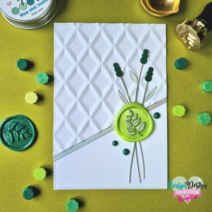 CarlijnDesign Waxzegel melts Greens CDWX-0036