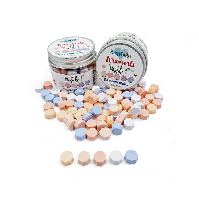 CarlijnDesign Waxzegel melts Pastels 1 CDWX-0009