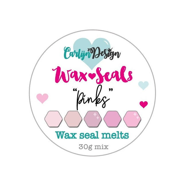 CarlijnDesign Waxzegel melts Pinks CDWX-0035