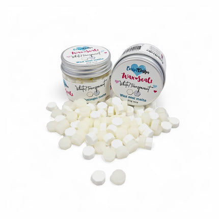 CarlijnDesign Waxzegel melts White/Semi-Transparant CDWX-0034