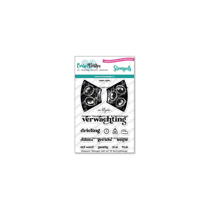 CarlijnDesign Zwanger add-on stempels CDST-0085