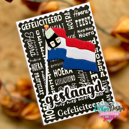 CDSN-0261-CarlijnDesign-snijmallen-Geslaagd-vlag-voorbeeld-Judith-1