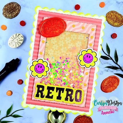 CDWX-0074-CarlijnDesign-waxzegel-45-Retro-sunburst-voorbeeld-Anneke-1b