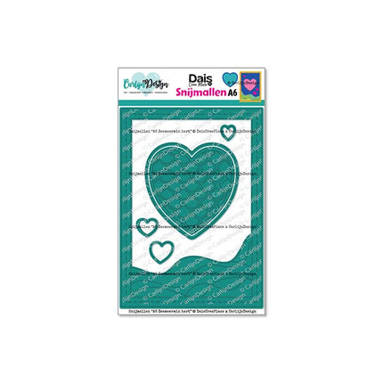 DaisCreaPlace A6 Zeemeermin hart Snijmallen CDSN-0311