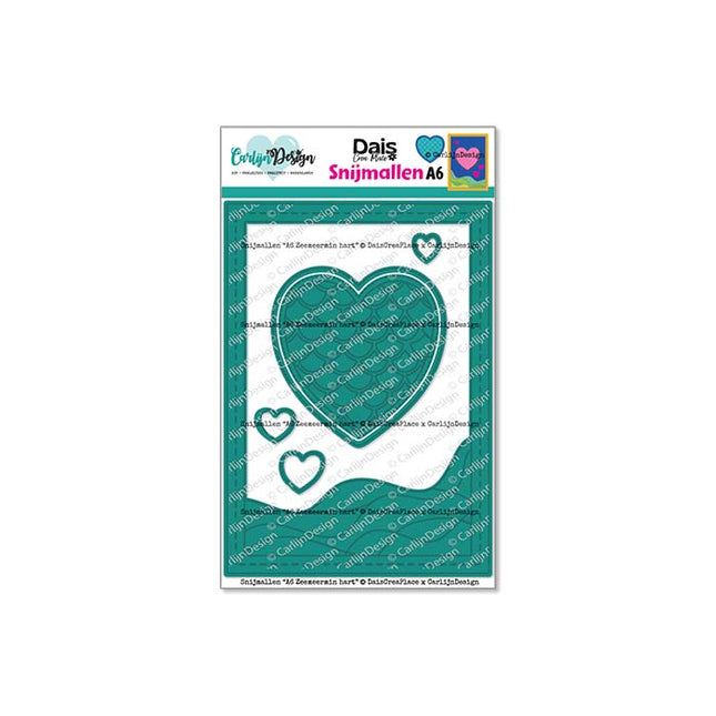 DaisCreaPlace A6 Zeemeermin hart Snijmallen CDSN-0311