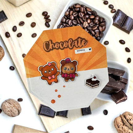 DaisCreaPlace Choco Friends bijpassende snijmallen CDSN-0332