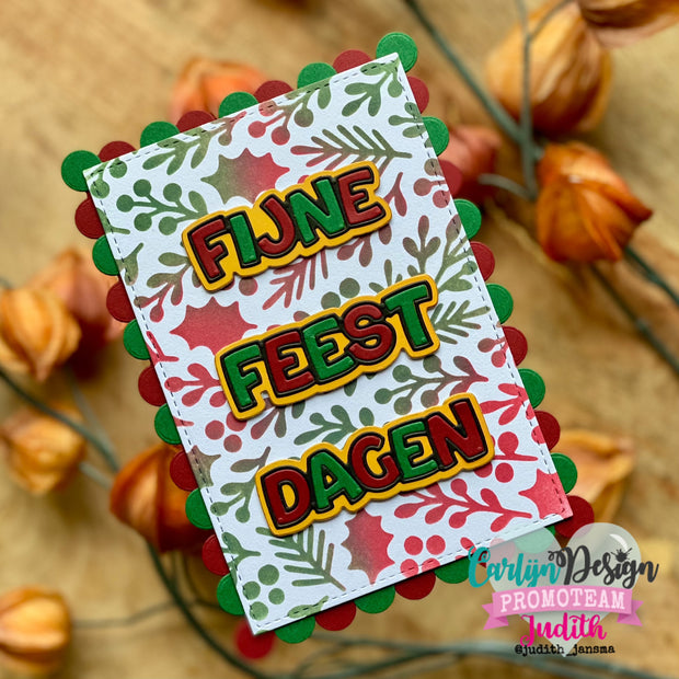 DaisCreaPlace Kerst patronen Stencils CDSC-0044