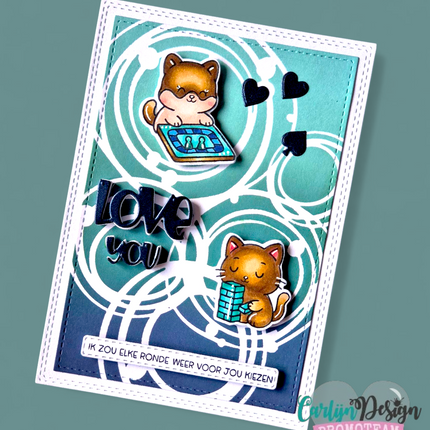 DaisCreaPlace Love, Loops & Lines Stencils CDSC-0047