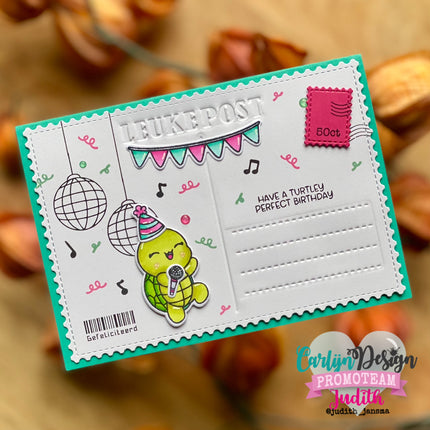 DaisCreaPlace Party Turtles bijpassende Snijmallen CDSN-0338