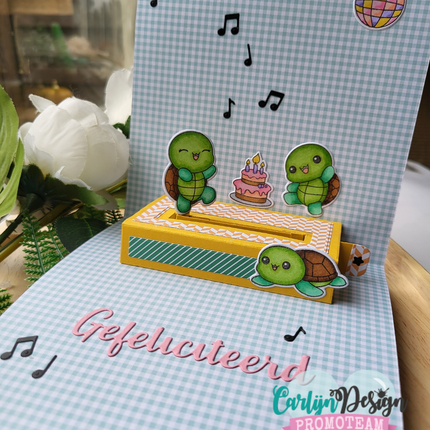 DaisCreaPlace Party Turtles bijpassende Snijmallen CDSN-0338