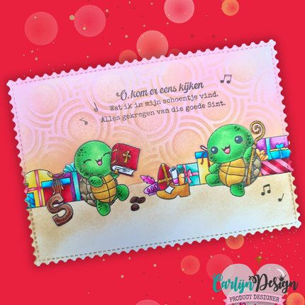 DaisCreaPlace Party Turtles Stempels CDST-0157