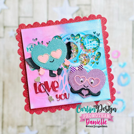 DaisCreaPlace Playful Hearts Snijmallen CDSN-0340