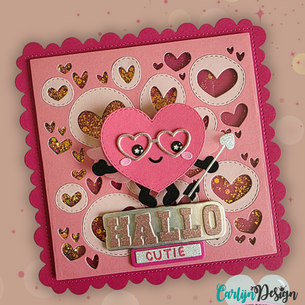 DaisCreaPlace Playful Hearts Snijmallen CDSN-0340