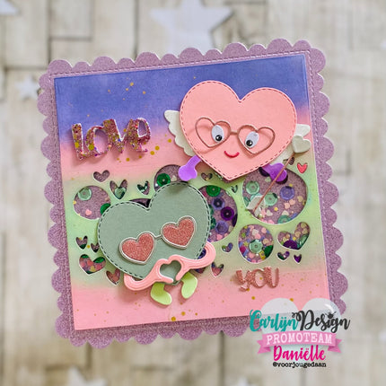 DaisCreaPlace Playful Hearts Snijmallen CDSN-0340