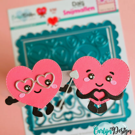 DaisCreaPlace Playful Hearts Snijmallen CDSN-0340