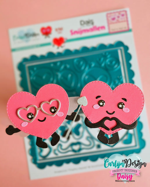 DaisCreaPlace Playful Hearts Snijmallen CDSN-0340
