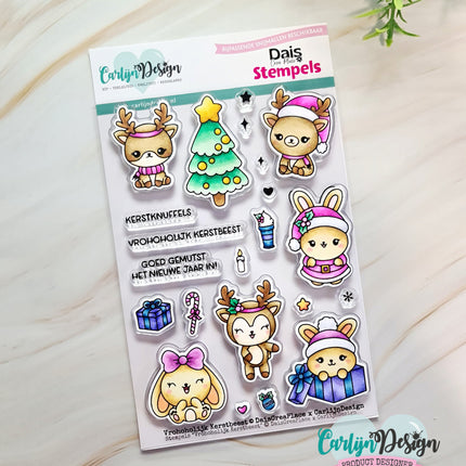 DaisCreaPlace Vrohoholijk Kerstbeest bijpassende snijmallen CDSN-0325