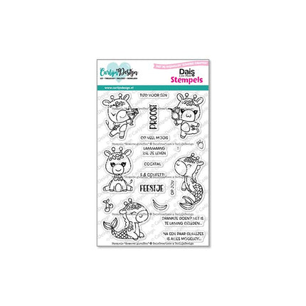 DaisCreaPlace Zomerse giraffen Stempels CDST-0146