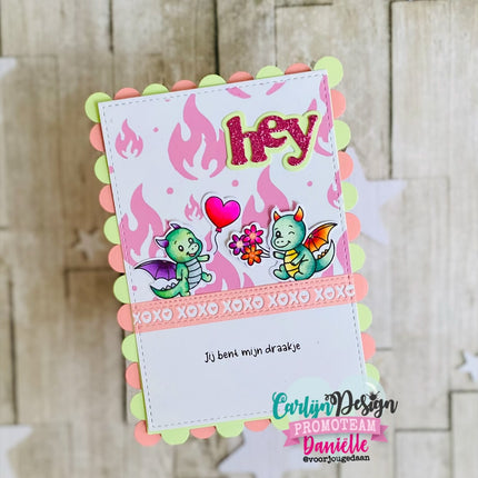 Gemaakt door Rowena A6 Vlammenzee hot foil CDHF-0084