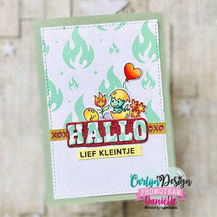 Gemaakt door Rowena A6 Vlammenzee hot foil CDHF-0084