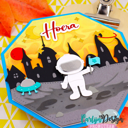 Ilona Maakt Buddies Background Monster Koffie Stencils CDSC-0045