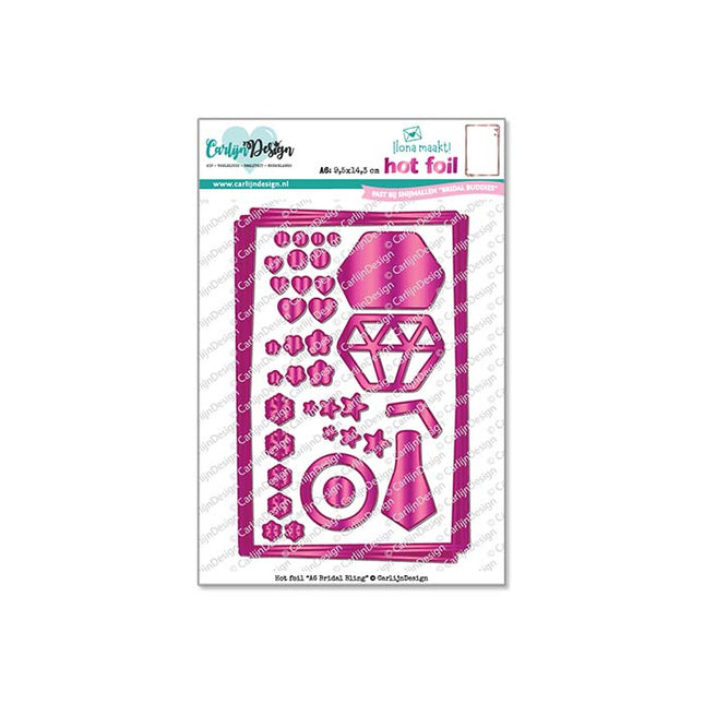 Ilona Maakt Hot foil A6 Bridal Bling CDHF-0069