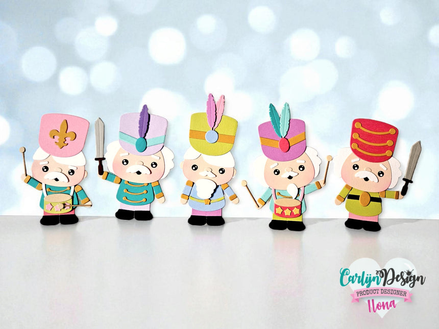 Ilona Maakt Nutty Nutcrackers Snijmallen CDSN-0317