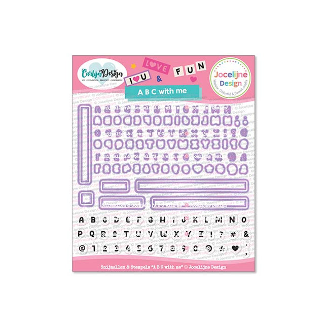 Jocelijne Design ABC with me Snijmallen + stempels CDJD-0071