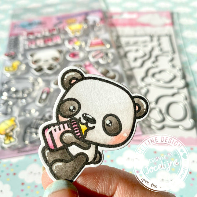 Jocelijne Design Baby Panda bijpassende snijmallen CDJD-0025