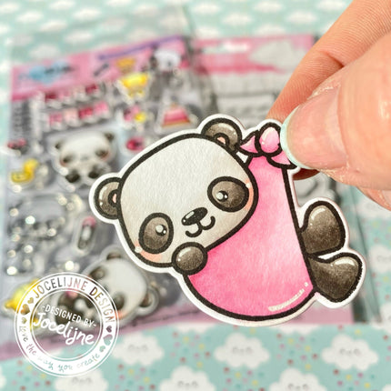Jocelijne Design Baby Panda bijpassende snijmallen CDJD-0025