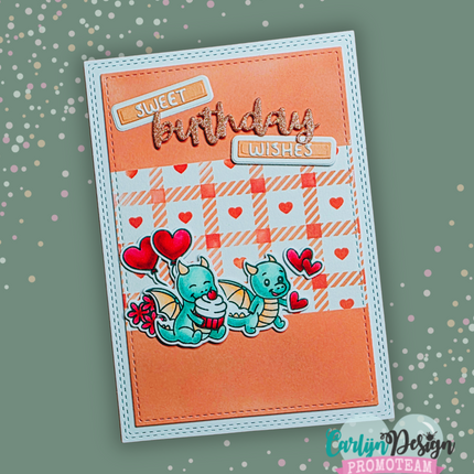 Jocelijne Design Love Plaid Stencils CDJD-0068